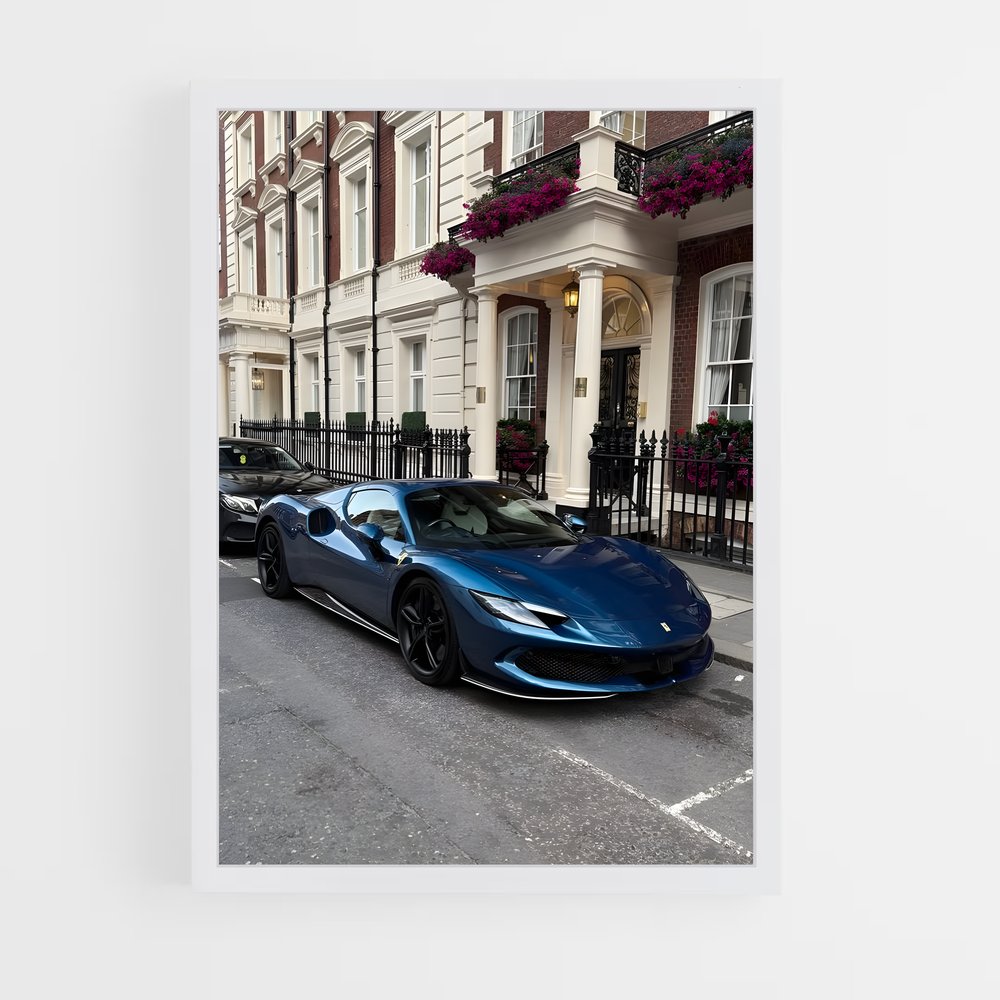 Poster London Blue – affiche Ferrari (vue 3)